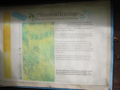 Schautafeln - Pflanzenklaeranlage